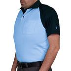 Little League MX3 Powder Blue/Black Raglan Sleeve Umpire Shirt