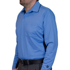 Little League BFX MLB Side Panel LS Sky Blue Umpire Shirt