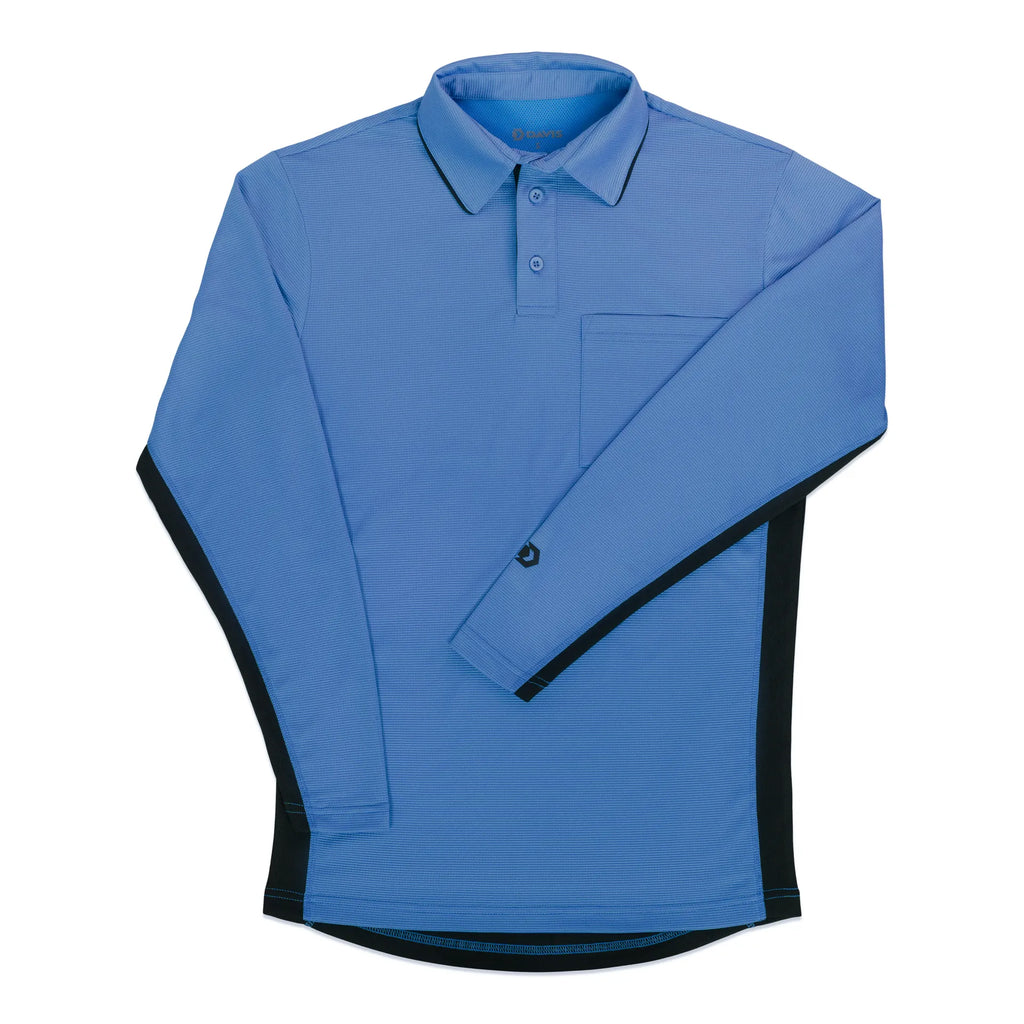 Little League BFX MLB Side Panel LS Sky Blue Umpire Shirt