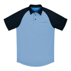 MX3 Powder Blue/Black Raglan Sleeve Umpire Shirt