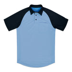 MX3 Powder Blue/Black Raglan Sleeve Umpire Shirt