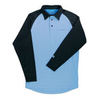 Little League MX3 Powder Blue/Black LS Raglan Sleeve Umpire Shirt