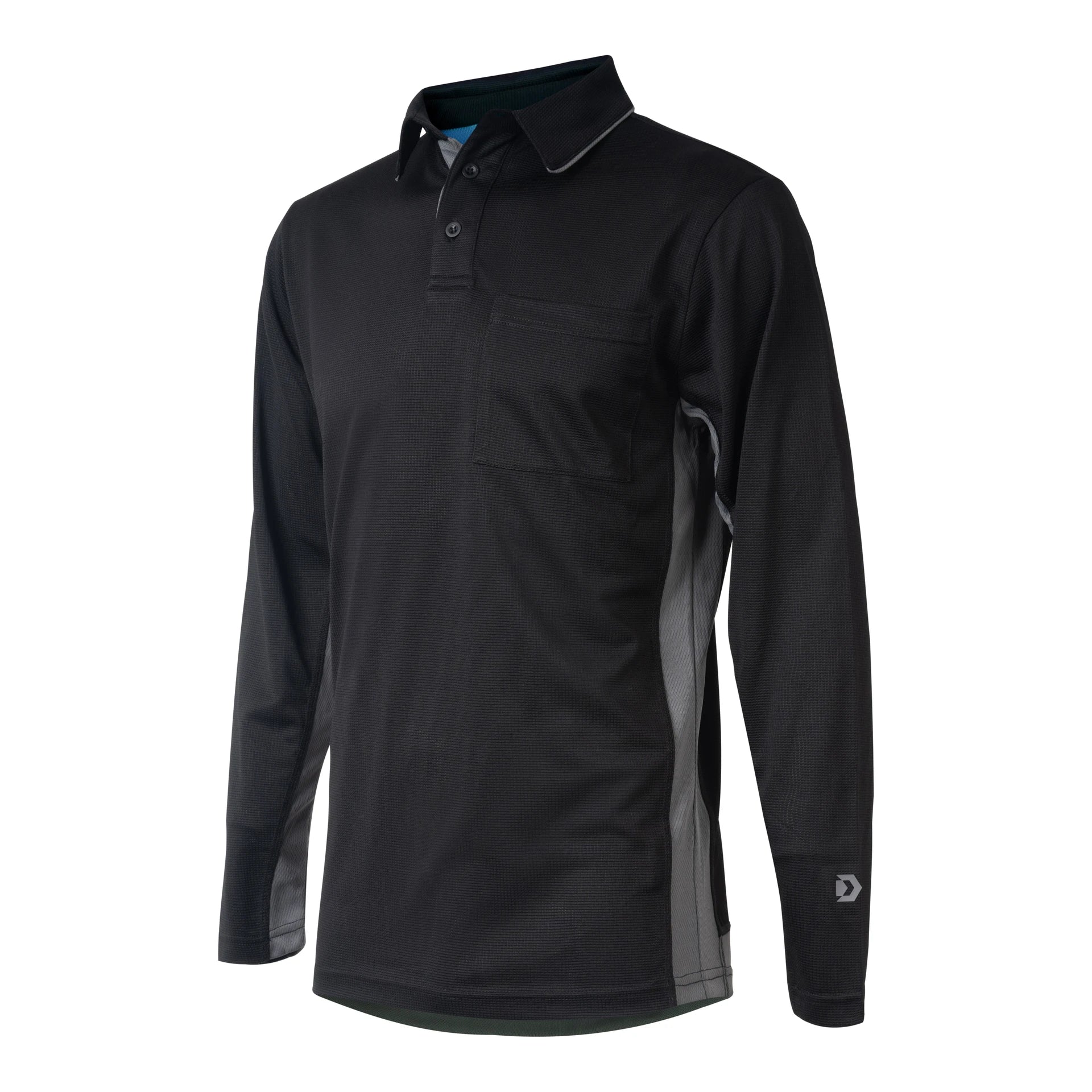 BFX MLB Side Panel Homage V2 LS Black Umpire Shirt