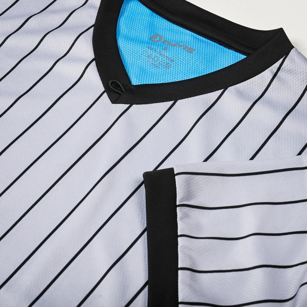 BFX Gray Pinstripe Referee Shirt - Tall