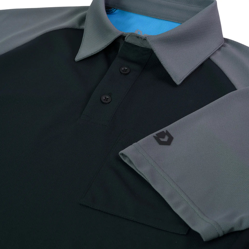 Little League MX3 Black/Charcoal Raglan Sleeve Umpire Shirt