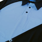 MX3 Powder Powder Blue/Black LS Raglan Sleeve Umpire Shirt