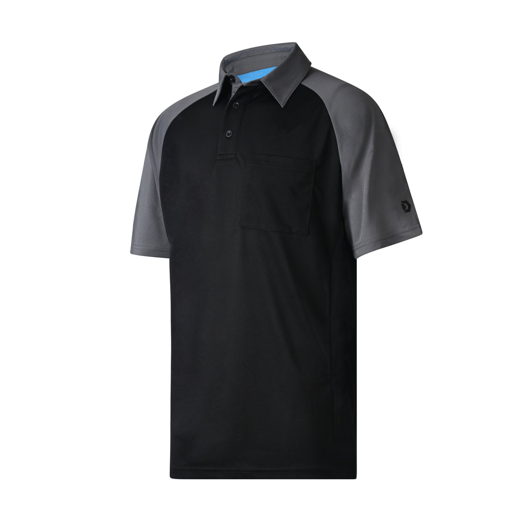 MX3 Black/Charcoal Raglan Sleeve Umpire Shirt