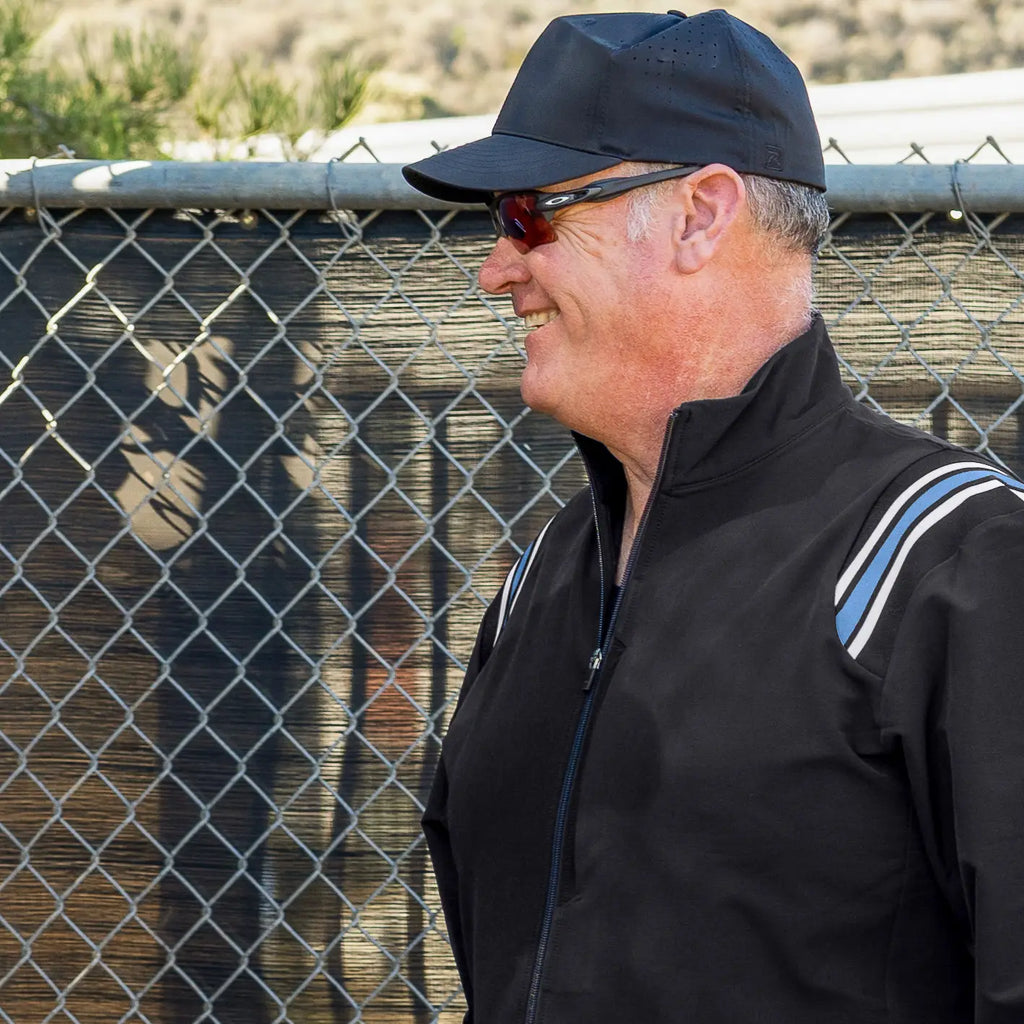 BFX Soft Shell Black/Powder Blue Traditional Jacket