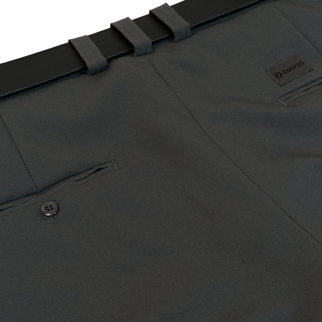 Core Lightweight Flat Front Charcoal Plate Umpire Pant